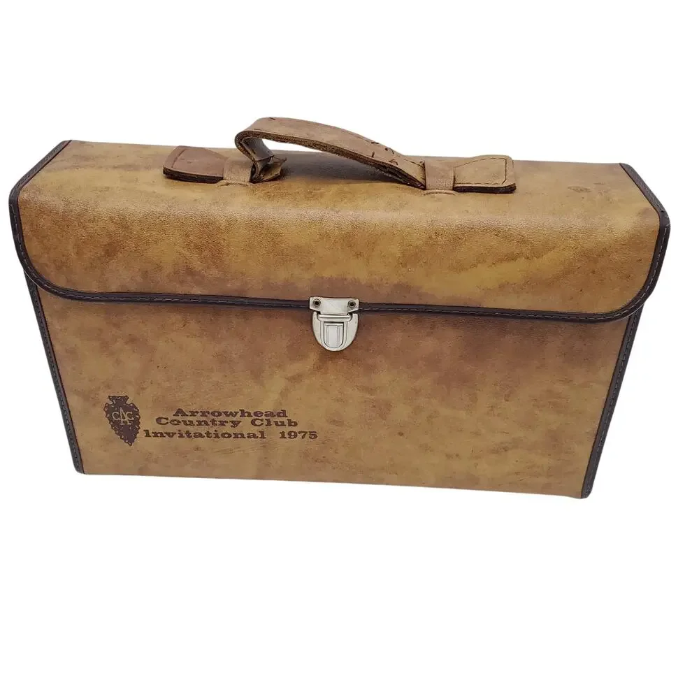 1975 Travel Bar Set Arrowhead Country Club Drinking Kit Mixing